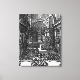 Funeral of Marie-Louise d'Orleans Queen of Canvas Print