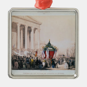 Funeral of the victims of the La Madeleine Metal Ornament
