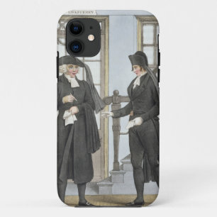 Funeral officials of Amsterdam, illustration from iPhone 11 Case