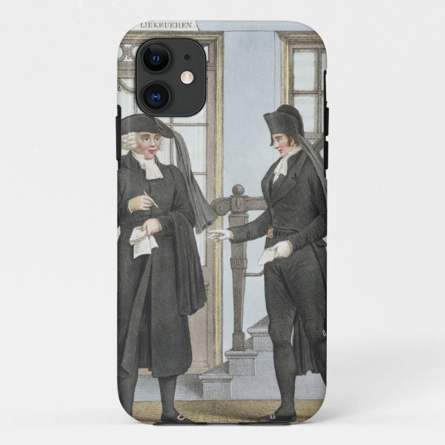 Funeral officials of Amsterdam, illustration from Case-Mate iPhone Case (Back)