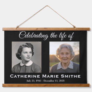 Funeral or Memorial Double Image Hanging Tapestry