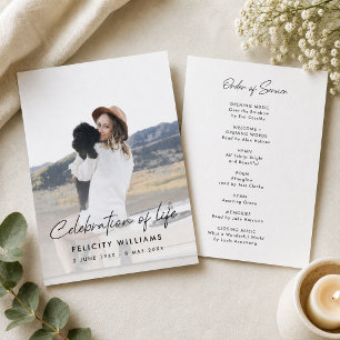 Funeral Order of Service Celebration of Life Program