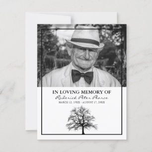 Funeral Order of Service   Elegant Tree Thank You