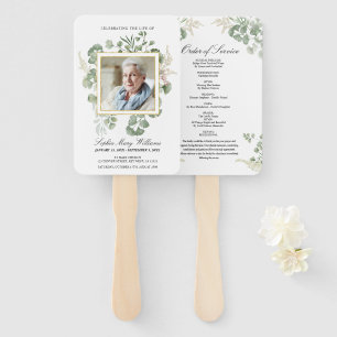 Funeral Order of Service   Floral Set of Fans