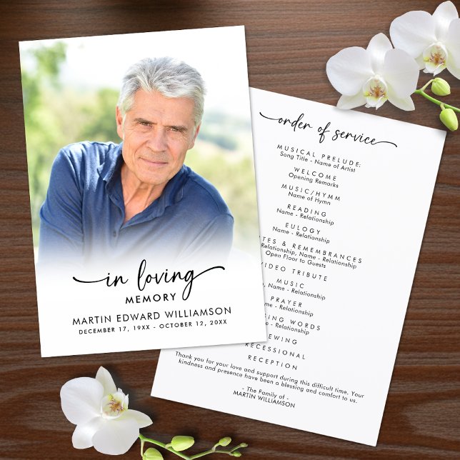 Funeral Order of Service In Loving Memory Program (Creator Uploaded)