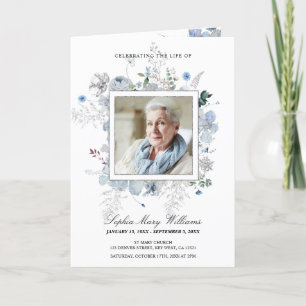 Funeral Order of Service, Wildflowers Program