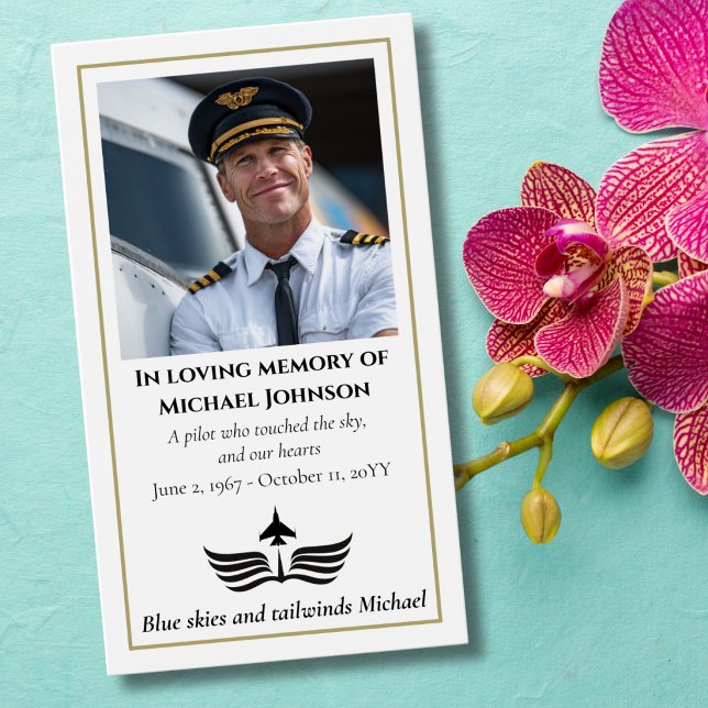 Funeral Photo Prayer for Pilot Modern Aviation (Creator Uploaded)