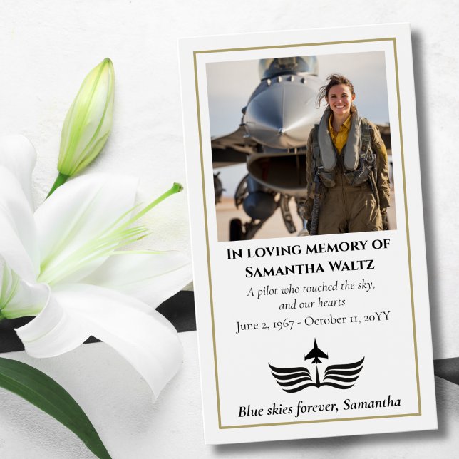 Funeral Photo Prayer for Pilot Modern Aviation (Creator Uploaded)