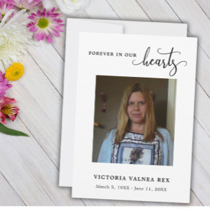 Funeral Photo Sympathy Grief Thank You Card