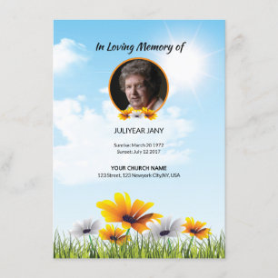 Funeral Prayer Card
