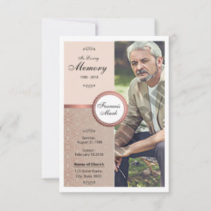 Funeral Prayer Card Template