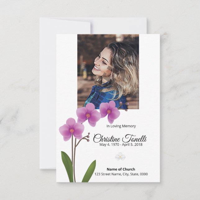 Funeral Prayer Card template  (Front)