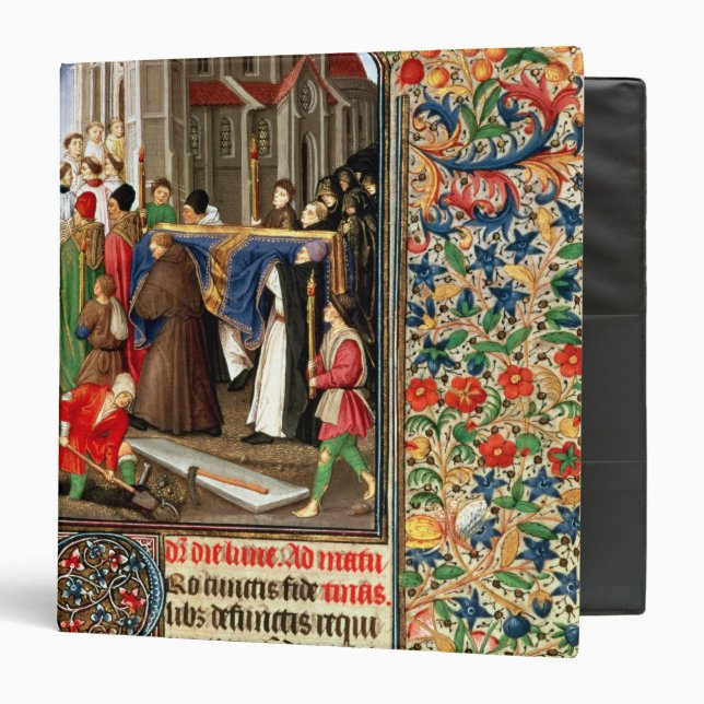 Funeral procession with grave-diggers binder (Front/Inside)