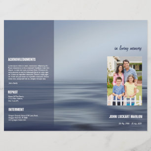 Funeral Program Brochure