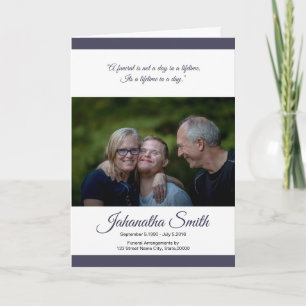 Funeral Program Brochure Template