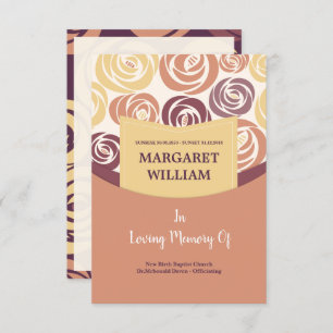 Funeral Program Card