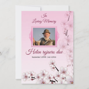 Funeral Program Card Template