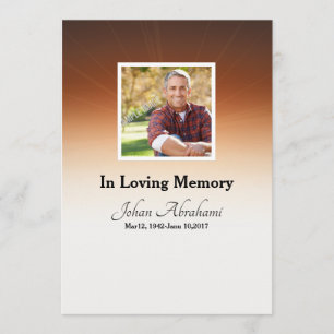 Funeral Program Card Template