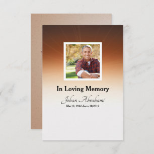 Funeral Program Card Template