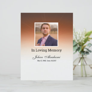 Funeral Program Card Template