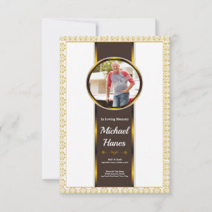 Funeral Program Card Template