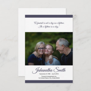Funeral Program Card Template