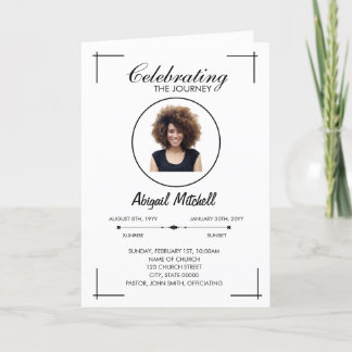 Funeral Program | Celebrating The Journey | FP0016