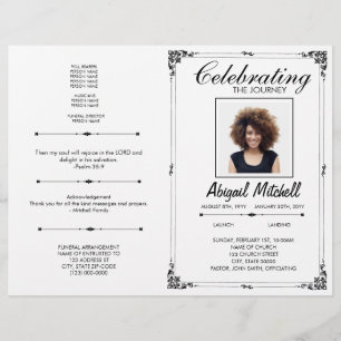 Funeral Program   Celebrating The Journey   FP0017 Flyer