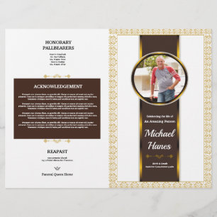 Funeral Program Flyer Template