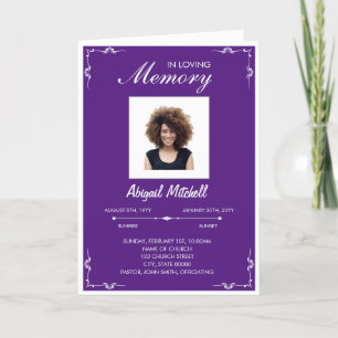 Funeral Program   In Loving Memory   FP0011