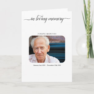 Funeral Program / Memorial Service Pamphlet