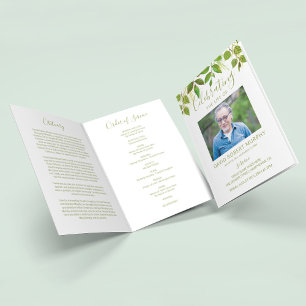 Funeral Program   Modern Order of Service