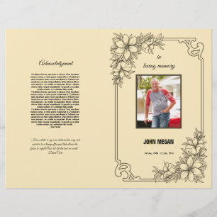 Funeral Program Template