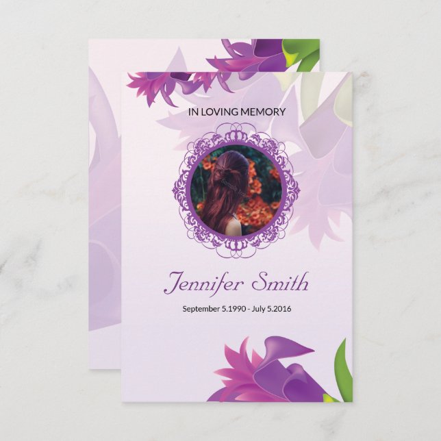 Funeral Program Template (Front/Back)