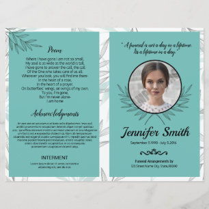 Funeral Program Template