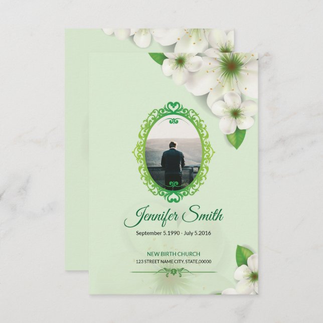 Funeral Program Template (Front/Back)