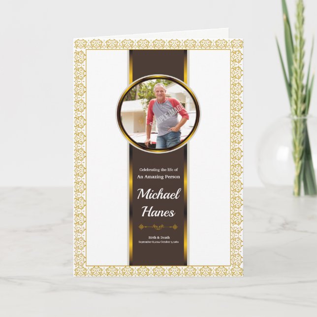 Funeral Program Template (Front)