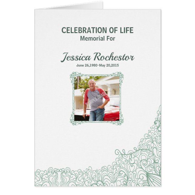 Funeral Program template (Front)