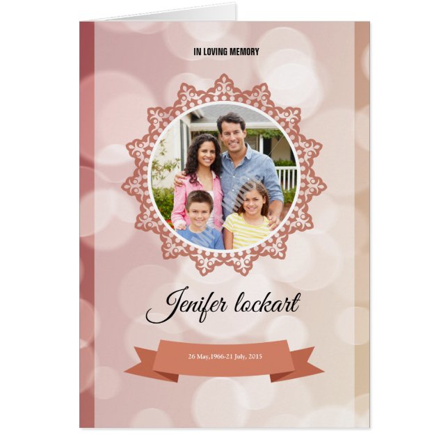 Funeral Program Template Brochure (Front)