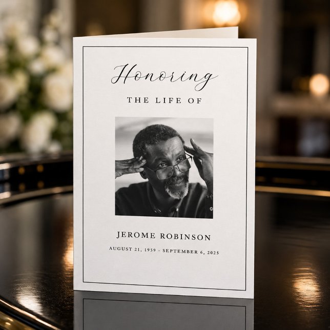 Funeral Program Template Celebration of Life 5 x 7 (Creator Uploaded)