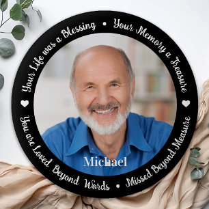 Funeral Remembrance Custom Memorial Photo 2 Inch Round Button