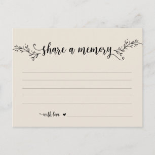 Funeral Service, Black cream, Share a memory card
