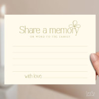 Funeral Service Share a memory Fairy Sympathy Card