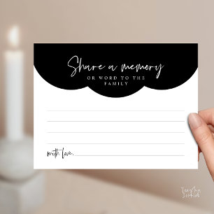 Funeral Service, Share a memory Memorial Card