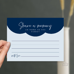 Funeral Service, Share a memory Memorial Card