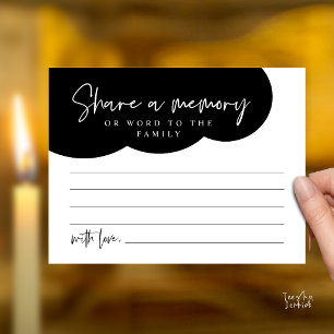 Funeral Service, Share a memory Memorial Card