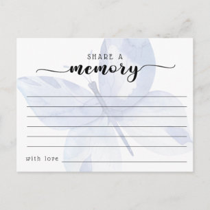 Funeral Share a Memory Condolences Card