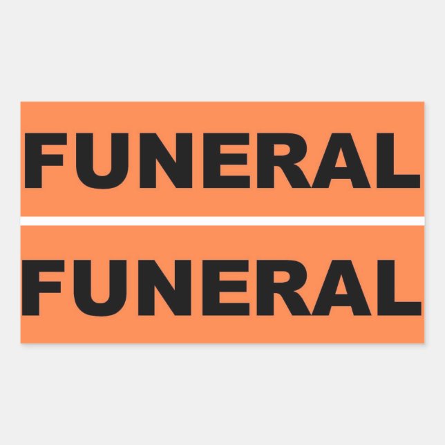 Funeral Sticker (Front)