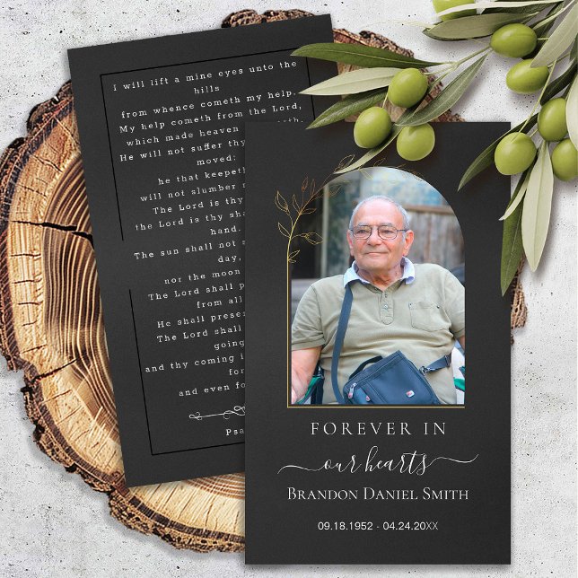 Funeral Sympathy Photo Memorial Prayer Card (Creator Uploaded)