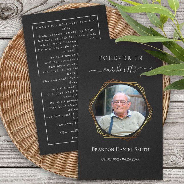 Funeral Sympathy Photo Memorial Prayer Card (Creator Uploaded)